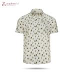 Mens Premium Cotton Floral Print Short Sleeve Shirt (M to 2xl)